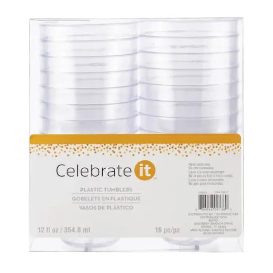 12oz. Plastic Cups by Celebrate It&trade; Entertaining, 16ct.  {4}