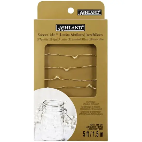 Shimmer Lights&trade; Gold LED String Lights By Ashland&reg; {5}