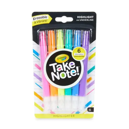 Crayola&reg; Take Note&trade; Erasable Highlighters {7}