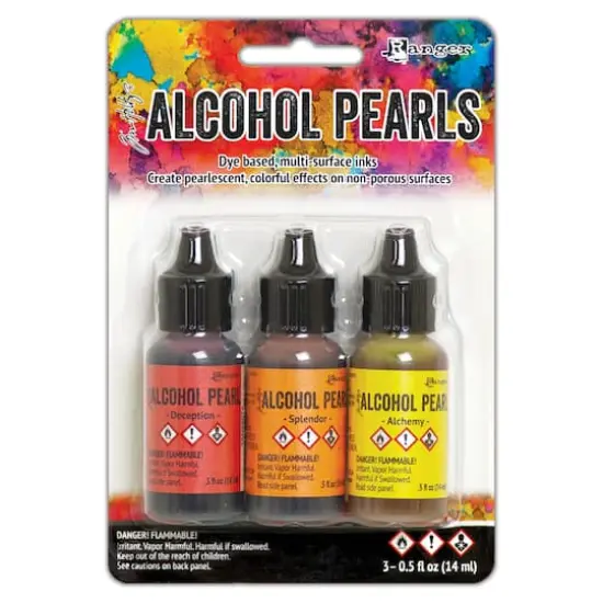 Ranger Tim Holtz&reg; Alcohol Pearl Ink Kit Deception/Splendor/Alchemy {6}