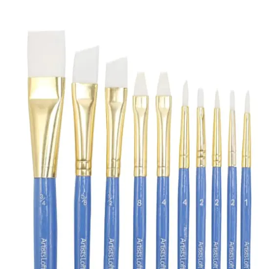 White Synthetic Brushes by Artist's Loft&trade; Necessities&trade; {1}