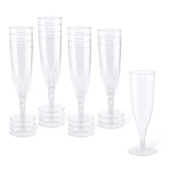 5oz. Plastic Champagne Flutes by Celebrate It&trade;, 16ct.  {1}