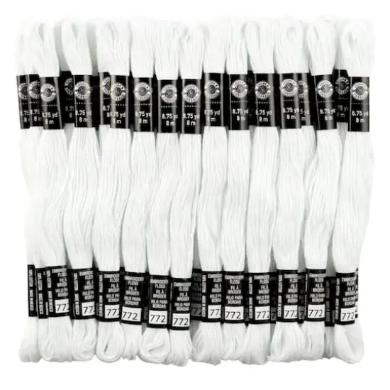 White Embroidery Floss Pack by Loops & Threads&reg;, 36ct. {1}