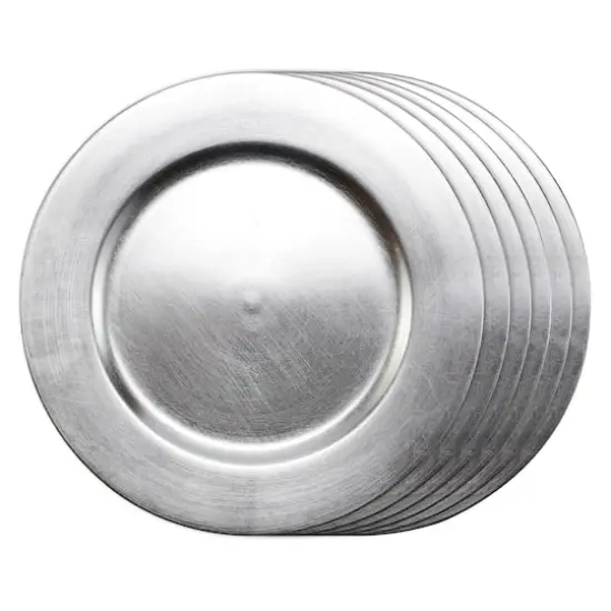 Silver Charger Set by Celebrate It&trade; 6ct. {1}