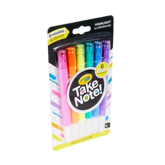 Crayola&reg; Take Note&trade; Erasable Highlighters {5}