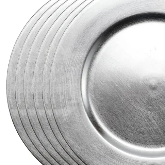 Silver Charger Set by Celebrate It&trade; 6ct. {5}