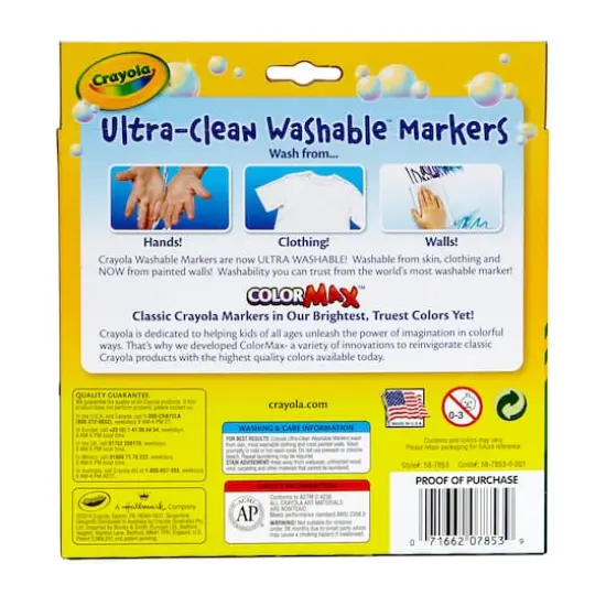 Crayola&reg; Ultra-Clean Broad Line Bold Markers, 10 Count {5}