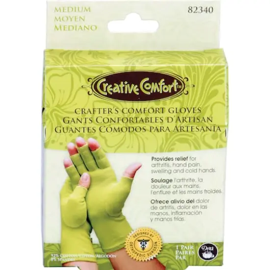 Creative Comfort&trade; Medium Crafter&rsquo;s Comfort Gloves {1}