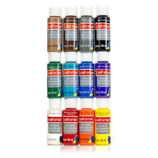 Satin Acrylic Paint Value Set By Craft Smart&reg; {4}