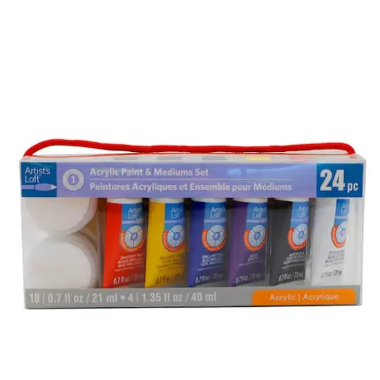 18 Color Acrylic Paint & Mediums Set by Artist's Loft&trade;, 21ml {5}
