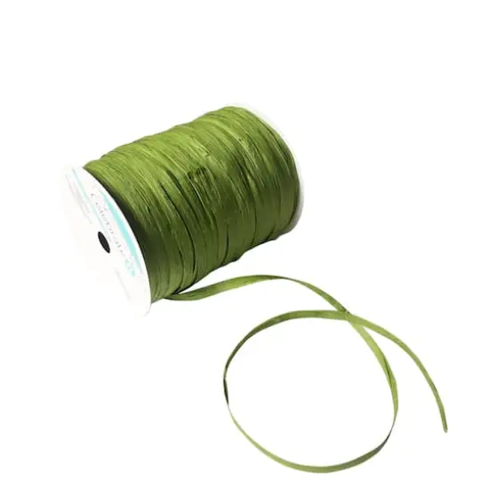 75yd. Raffia Ribbon by Celebrate It&trade; Olive {5}