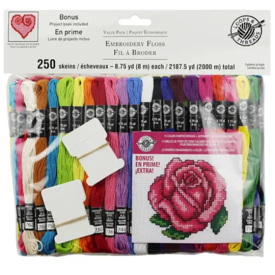 Embroidery Floss Value Pack by Loops & Threads&reg;, 250ct. {7}