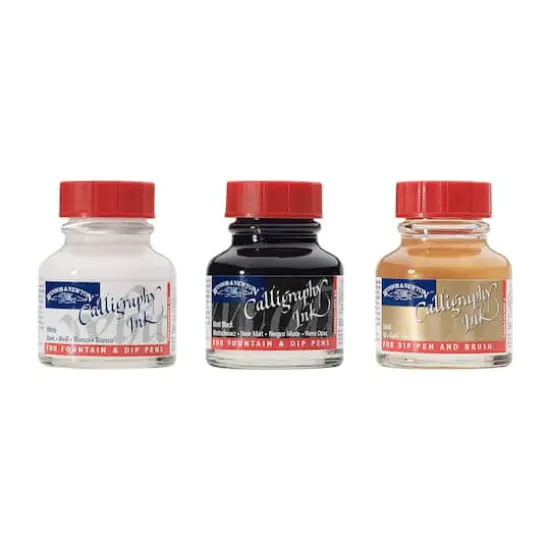 Winsor & Newton&trade; Calligraphy Ink Silver {2}