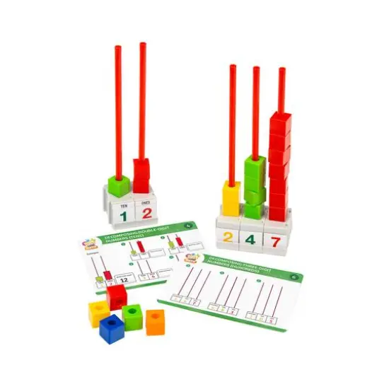 Thames & Kosmos Stacking Block Abacus Math Kit with Activity Cards {3}