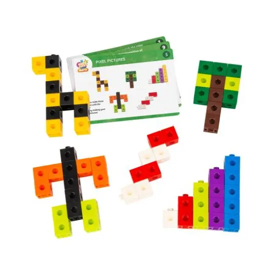Thames & Kosmos Linking Cubes Math Kit with Activity Cards {7}