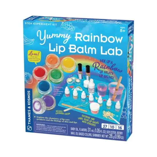 Thames & Kosmos Yummy Rainbow Lip Balm Lab Kit {3}