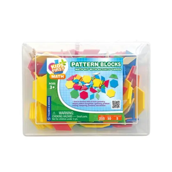 Thames & Kosmos Pattern Blocks Math Kit with Activity Cards {7}