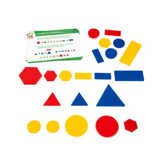 Thames & Kosmos Attribute Blocks Math Kit with Activity Cards {4}
