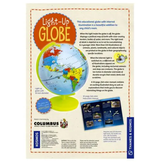Thames & Kosmos Kids First Light-Up Globe Kit {3}