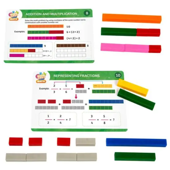 Thames & Kosmos Number Rods Math Kit with Activity Cards {4}