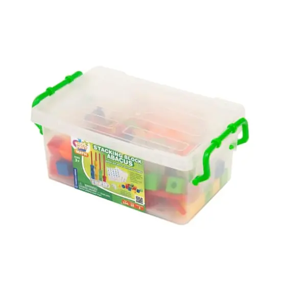 Thames & Kosmos Stacking Block Abacus Math Kit with Activity Cards {1}