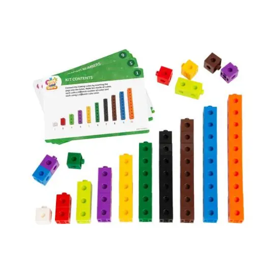 Thames & Kosmos Linking Cubes Math Kit with Activity Cards {5}