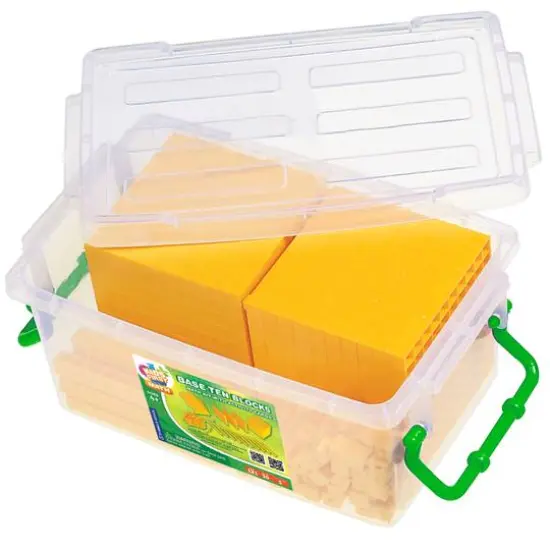 Thames & Kosmos Base Ten Blocks Math Kit with Activity Cards {7}