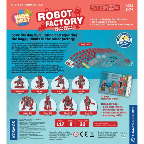 Thames & Kosmos Kids First Robot Factory: Wacky, Misfit, Rogue Robots {3}