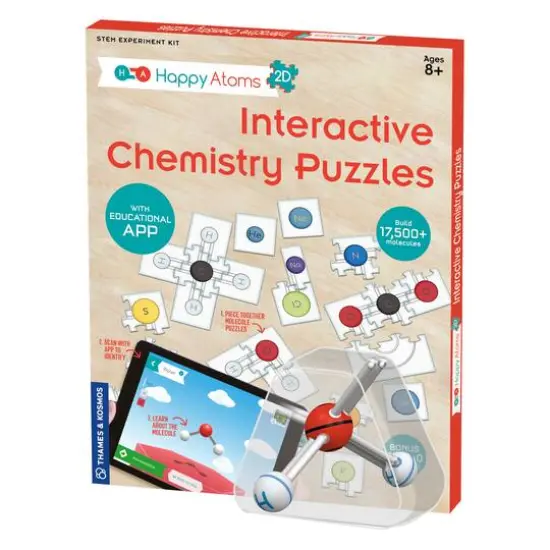 Thames & Kosmos Happy Atoms 2D: Interactive Chemistry Puzzles {1}