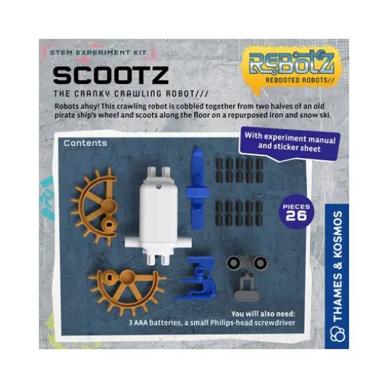 Thames & Kosmos ReBotz: Scootz The Cranky Crawling Robot {3}