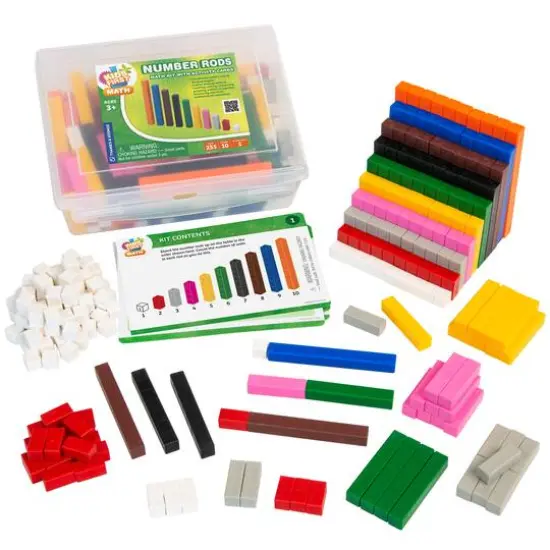 Thames & Kosmos Number Rods Math Kit with Activity Cards {5}
