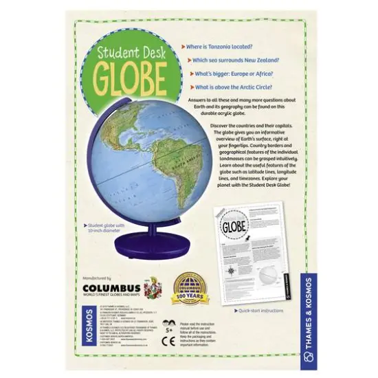 Thames & Kosmos Student Desk Globe {4}