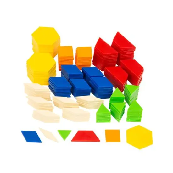 Thames & Kosmos Pattern Blocks Math Kit with Activity Cards {5}